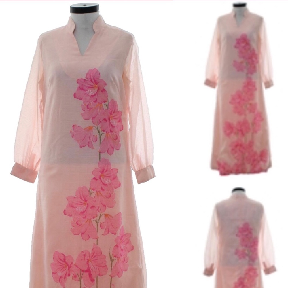 1970’s A-Line Hawaiian Cocktail Dress